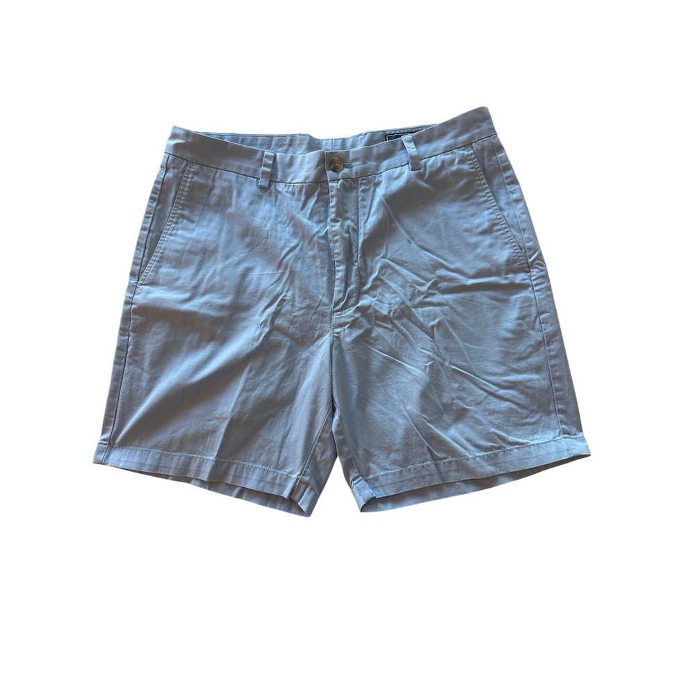 Vineyard Vines‎ Mens 34 Light Blue Breaker Shorts 100% Cotton Flat Front Chino